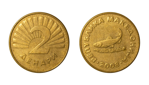 2 Macedonian denars of 2008