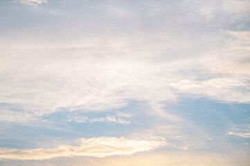 初夏の夕空　