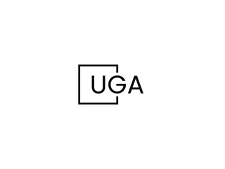 UGA letter initial logo design vector illustration