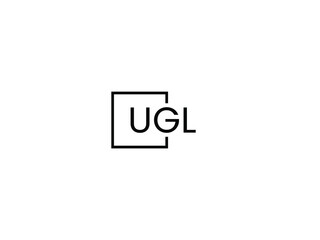 Obraz premium UGL letter initial logo design vector illustration