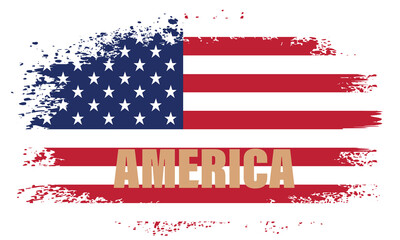 American flag grunge texture Celebrating US Independence Day