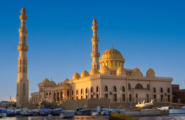 mosque of hurgada in the afternoon