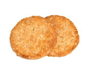 Cereal classic cookies isolated on the white background