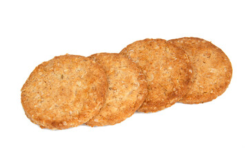 Cereal classic cookies isolated on the white background