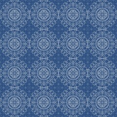 Seamless pattern in ethnic style. Floral Arabian ornament. Traditional ottoman art.  illustration.