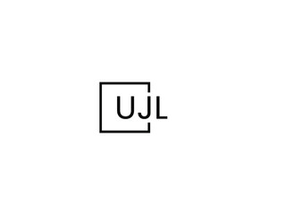 UJL letter initial logo design vector illustration