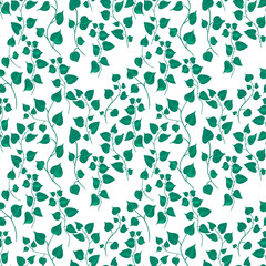 Fototapeta na wymiar Various leaves of tropical jungle plants and flowers. Manual digital drawing of a simple illustration. For wrappers, wallpaper, textiles, factories, shoppers