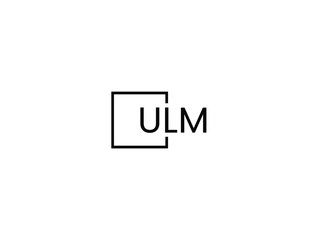 ULM letter initial logo design vector illustration