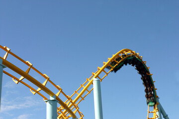 ferris wheel on a blue sky