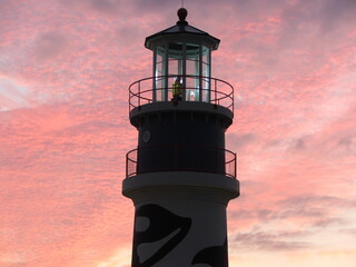 lighthouse at sunset