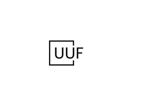 UUF Letter Initial Logo Design Vector Illustration