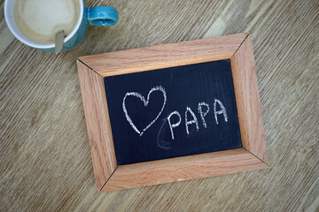 Dad written in Dutch