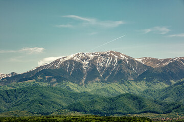 view of the famous Romanian mountains Fagaras