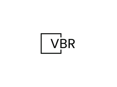 VBR letter initial logo design vector illustration