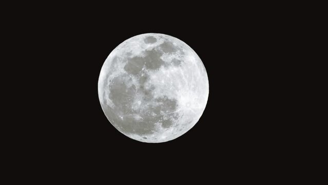 bright moon on a clear night in Texas