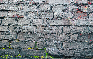 Brick Silver Wall. Rock background. Rock texture. Black texture. Dark marble. Stone background. Rock pile. Paint spots. Rock surface with cracks. Grunge Rough structure. Abstract texture.
