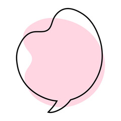 organic speech balloon
