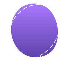 gradient organic speech balloon
