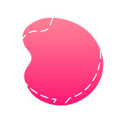 gradient organic speech balloon
