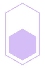 hexagon frame banner
