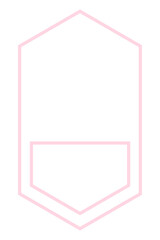 hexagon frame banner
