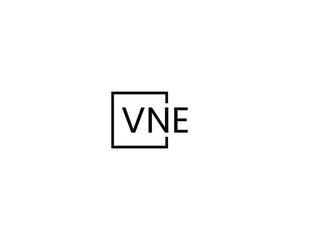 Fototapeta premium VNE letter initial logo design vector illustration