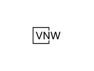 VNW letter initial logo design vector illustration