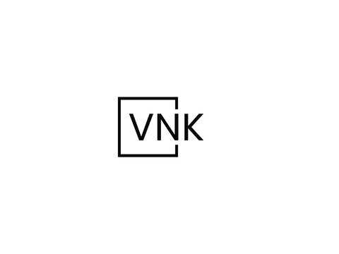 VNK letter initial logo design vector illustration
