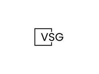 VSG letter initial logo design vector illustration