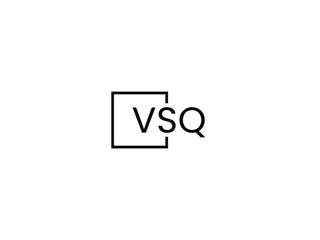 VSQ letter initial logo design vector illustration