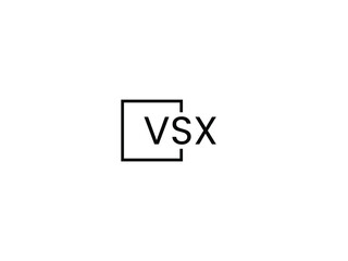 VSX letter initial logo design vector illustration