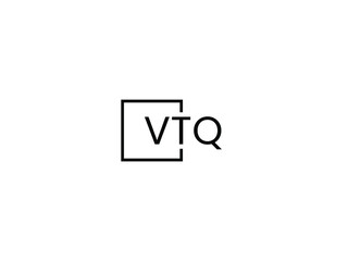 VTQ letter initial logo design vector illustration