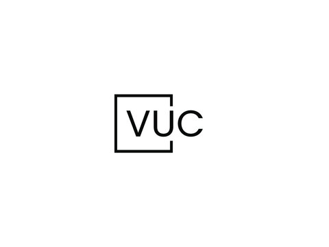 VUC letter initial logo design vector illustration