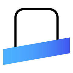 gradient square sale label
