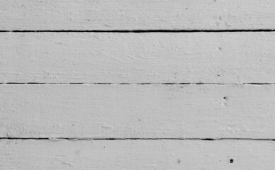 White painted wooden background made from plank boards. 