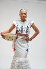 Portrait of beautiful African Fulani Woman 