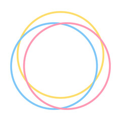 colorful circle frame
