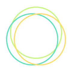 colorful circle frame
