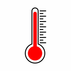 thermometer simple illustration clip art vector