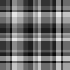 Seamless pattern. Checkered monochrome cloth texture. Print for shirts and textiles