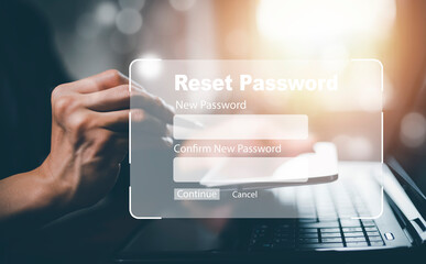 Security and reset password login online concept  Hands typing and entering username and password of social media, log in with smartphone to an online bank account, data protection from hacker