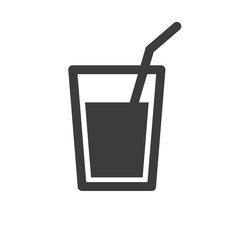 Drink icon vector on white background. Vector illustration