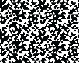Seamless background of black polygonal pattern, creative design templates