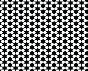 Seamless pattern with black stars on a white background	