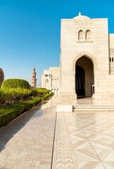 The Sultan Qaboos Grand Mosque in Muscat, Oman, Middle East