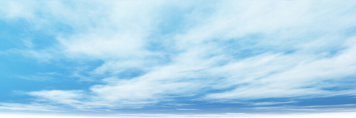 Blue sky with white cloud. The summer heaven is colorful clearing day Good weather and beautiful nature in the morning.