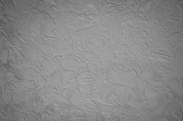 White stucco wall background. White painted cement wall texture