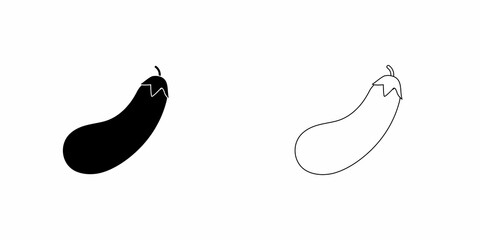 Vegetable marrow line icon. Vector sign.