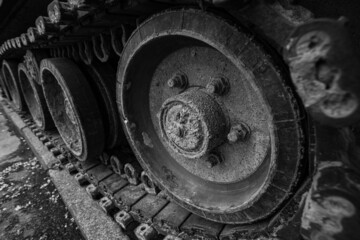 destroyed Russian military equipment in Kyiv, Ukraine