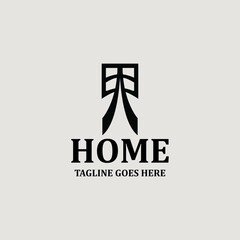 home logo design template. Vector illustration